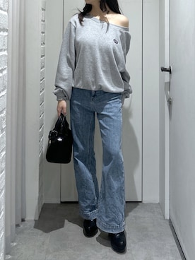 「FREE'S MART（フリーズマート）のアイテム（トートバッグ）」を使った、yurm6さん（レディース・153cm）の秋コーディネート