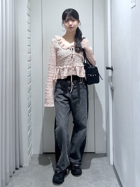 「FREE'S MART（フリーズマート）のアイテム（バッグ）」を使った、yurm6さん（レディース・153cm）の春コーディネート