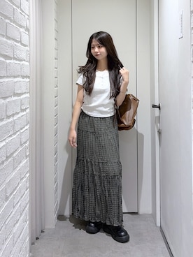 「FREE'S MART（フリーズマート）のアイテム」を使った、yurm6さん（レディース・153cm）の夏コーディネート