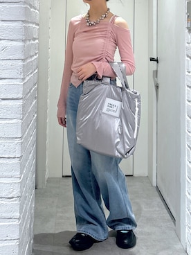 「FREE'S MART（フリーズマート）のアイテム（スニーカー）」を使った、yurm6さん（レディース・153cm）の春コーディネート