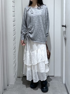 「FREE'S MART（フリーズマート）のアイテム（バッグ）」を使った、yurm6さん（レディース・153cm）の春コーディネート