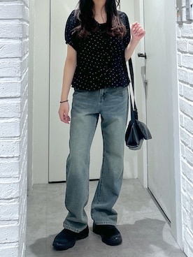 「FREE'S MART（フリーズマート）のアイテム（スニーカー）」を使った、yurm6さん（レディース・153cm）の春コーディネート