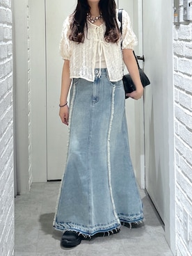 「FREE'S MART（フリーズマート）のアイテム（スニーカー）」を使った、yurm6さん（レディース・153cm）の春コーディネート