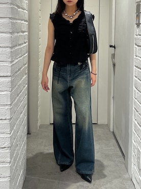 「FREE'S MART（フリーズマート）のアイテム（パンプス）」を使った、yurm6さん（レディース・153cm）の夏コーディネート