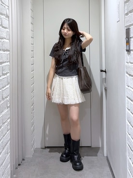 「FREE'S MART（フリーズマート）のアイテム」を使った、yurm6さん（レディース・153cm）の夏コーディネート