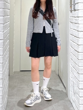 「FREE'S MART（フリーズマート）のアイテム（パーカー）」を使った、yurm6さん（レディース・153cm）の春コーディネート