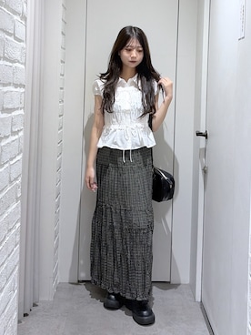 「FREE'S MART（フリーズマート）のアイテム」を使った、yurm6さん（レディース・153cm）の夏コーディネート