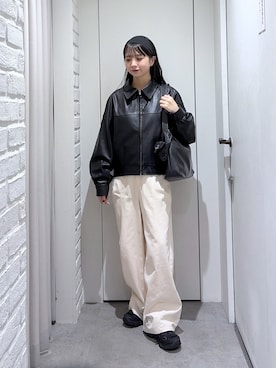 「FREE'S MART（フリーズマート）のアイテム（パンツ）」を使った、yurm6さん（レディース・153cm）の秋コーディネート