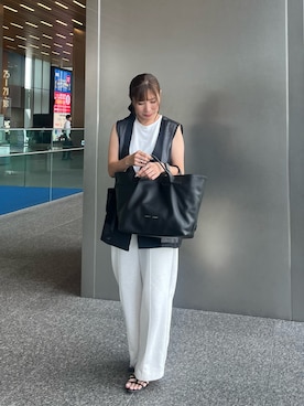 「IACUCCI（イアクッチ）のアイテム」を使った、kawatoさん（レディース・164cm）の夏コーディネート