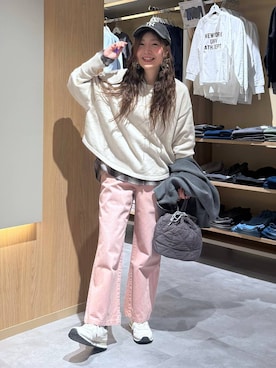 「GLOBAL WORK（グローバルワーク）のアイテム（ブルゾン）」を使った、aichangwさん（レディース・165cm）の春コーディネート