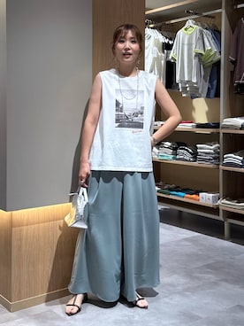 「GLOBAL WORK（グローバルワーク）のアイテム（サンダル）」を使った、aichangwさん（レディース・164cm）の夏コーディネート