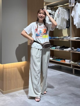 「GLOBAL WORK（グローバルワーク）のアイテム（サンダル）」を使った、aichangwさん（レディース・164cm）の夏コーディネート