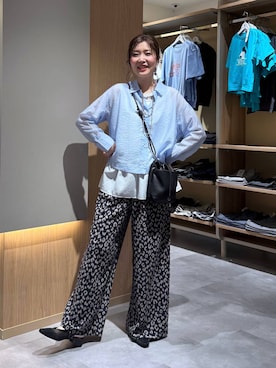 「LEPSIM（レプシィム）の3連ボールネックレス　287544（ネックレス、シルバー系）」を使った、aichangwさん（レディース）の夏コーディネート
