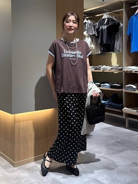 「LEPSIM（レプシィム）の3連ボールネックレス　287544（ネックレス、シルバー系）」を使った、aichangwさん（レディース）の春コーディネート