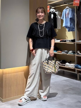 「GLOBAL WORK（グローバルワーク）のアイテム」を使った、aichangwさん（レディース・164cm）の夏コーディネート