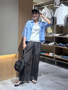 「GLOBAL WORK（グローバルワーク）のアイテム（サンダル）」を使った、aichangwさん（レディース・164cm）の夏コーディネート