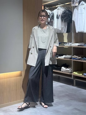 「LEPSIM（レプシィム）の3連ボールネックレス　287544（ネックレス、シルバー系）」を使った、aichangwさん（レディース）の夏コーディネート