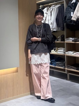 「GLOBAL WORK（グローバルワーク）のアイテム（帽子）」を使った、aichangwさん（レディース・164cm）の秋コーディネート