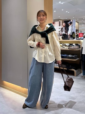 「GLOBAL WORK（グローバルワーク）のアイテム（トップス）」を使った、aichangwさん（レディース・164cm）の秋コーディネート