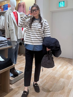 「GLOBAL WORK（グローバルワーク）のアイテム（トップス）」を使った、aichangwさん（レディース・165cm）の春コーディネート