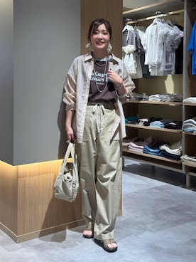 「LEPSIM（レプシィム）の3連ボールネックレス　287544（ネックレス、シルバー系）」を使った、aichangwさん（レディース）の春コーディネート