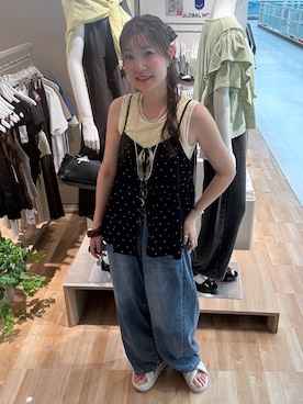 「GLOBAL WORK（グローバルワーク）のアイテム（パンツ）」を使った、aichangwさん（レディース・164cm）の夏コーディネート