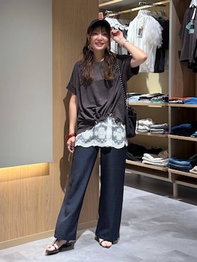 「GLOBAL WORK（グローバルワーク）のアイテム（サンダル）」を使った、aichangwさん（レディース・164cm）の夏コーディネート
