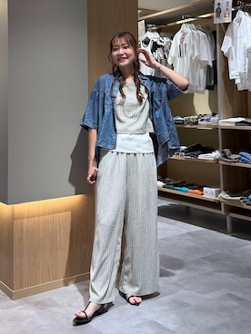 「GLOBAL WORK（グローバルワーク）のアイテム（パンツ）」を使った、aichangwさん（レディース・164cm）の夏コーディネート