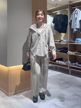 「LEPSIM（レプシィム）の3連ボールネックレス　287544（ネックレス、シルバー系）」を使った、aichangwさん（レディース）の夏コーディネート