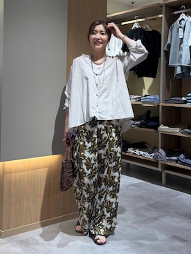 「LEPSIM（レプシィム）の3連ボールネックレス　287544（ネックレス、シルバー系）」を使った、aichangwさん（レディース）の春コーディネート