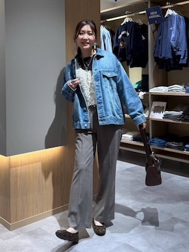 「アイテム（ジャケット/アウター）」を使った、aichangwさん（レディース・165cm）の春コーディネート