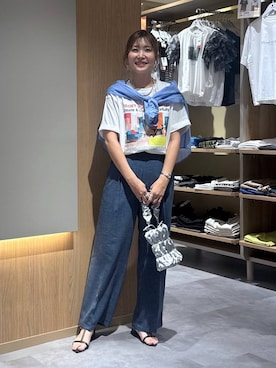 「LEPSIM（レプシィム）の3連ボールネックレス　287544（ネックレス、シルバー系）」を使った、aichangwさん（レディース）の秋コーディネート
