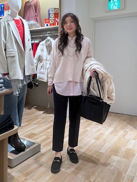 「GLOBAL WORK（グローバルワーク）のアイテム（トップス）」を使った、aichangwさん（レディース・165cm）の春コーディネート