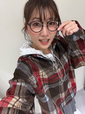 「GLOBAL WORK（グローバルワーク）のストレッチ総レースフーディー/1054133（Tシャツ/カットソー、ホワイト系）」を使った、aichangwさん（レディース）の秋コーディネート