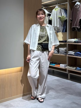 「LEPSIM（レプシィム）の3連ボールネックレス　287544（ネックレス、シルバー系）」を使った、aichangwさん（レディース）の夏コーディネート