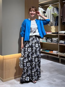 「LEPSIM（レプシィム）の3連ボールネックレス　287544（ネックレス、シルバー系）」を使った、aichangwさん（レディース）の夏コーディネート
