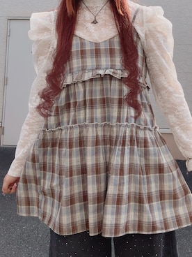 「アイテム（チュニック）」を使った、sayoさん（レディース・163cm）の夏コーディネート