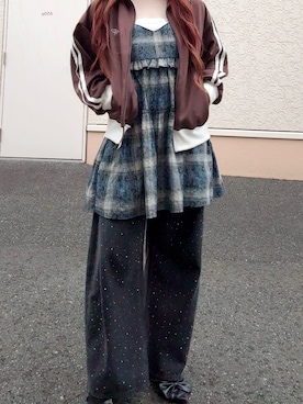 「アイテム（ワンピース/ドレス）」を使った、sayoさん（レディース・163cm）の秋コーディネート