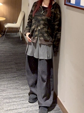 「AS KNOW AS plus（アズノゥアズプラス）のアイテム（トップス）」を使った、sayoさん（レディース・163cm）の冬コーディネート