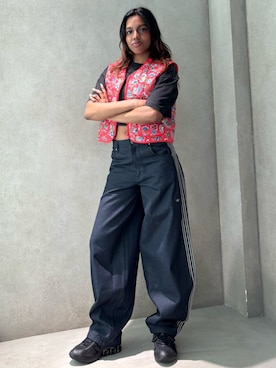 「アディダスコーデ」｜akinaさん（レディース・168cm）の夏コーディネート