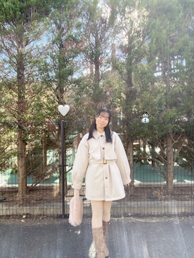 「アイテム（その他）」を使った、mayuさん（レディース・160cm）の冬コーディネート