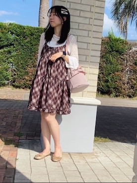 「アイテム（その他）」を使った、mayuさん（レディース・160cm）の夏コーディネート