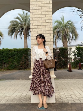 「アイテム（キャミソール）」を使った、mayuさん（レディース・160cm・20代）の夏コーディネート