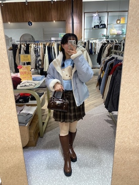 「アイテム（その他）」を使った、mayuさん（レディース・160cm）の冬コーディネート