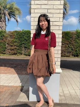 「アイテム（その他）」を使った、mayuさん（レディース・160cm）の夏コーディネート