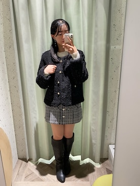 「アイテム（その他）」を使った、mayuさん（レディース・160cm）の秋コーディネート