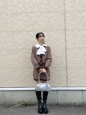 「アイテム（その他）」を使った、mayuさん（レディース・160cm）の秋コーディネート
