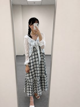「🧸Instagram🧸のInstagram🩰(その他、ホワイト系)」を使った、mayu⌇骨ナチュコーデさん(レディース・160cm)の夏コーディネート