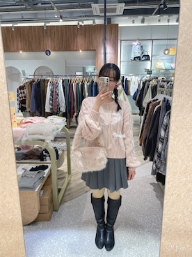 「アイテム（その他）」を使った、mayuさん（レディース・160cm）の冬コーディネート