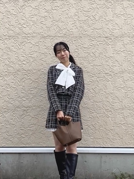「アイテム（その他）」を使った、mayuさん（レディース・160cm）の秋コーディネート